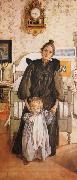 Carl Larsson Karin and Kersti oil painting reproduction